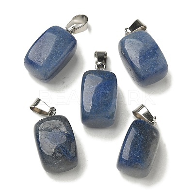Natural Blue Aventurine(Dyed & Heated) Pendants G-Z067-03P-06-1