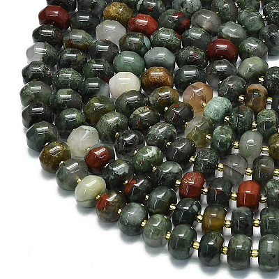 Natural African Bloodstone Beads Strands LS-G-P573-B13-01-1