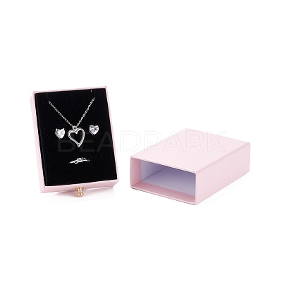Rectangle Paper Drawer Jewelry Set Box CON-C011-02D-1