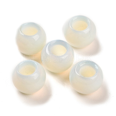 Opalite European Beads G-R488-01B-1