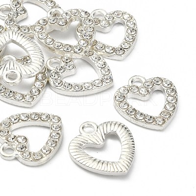 Alloy Rhinestone Charms ALRI-Q065-78S-1