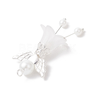 Frosted Acrylic Pendants PALLOY-JF04048-01-1
