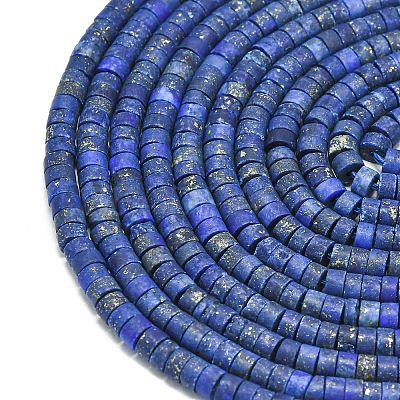 Natural Lapis Lazuli Beads Strands G-P575-B01-4x2mm-1