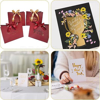 80Pcs 4 Colors A4 PET Stamping Hot Foil Paper DIY-FH0004-97-1