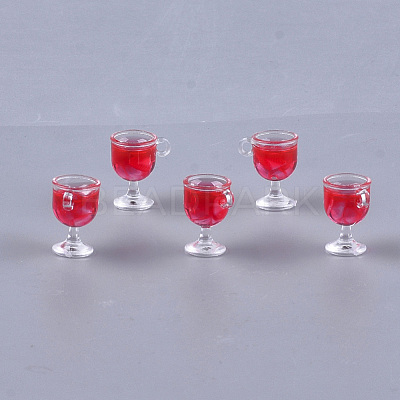 Resin Cup Pendants X-CRES-S359-11F-1