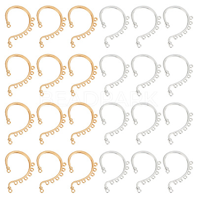 24Pcs 2 Colors Alloy Ear Cuff Findings FIND-HY0002-79-1