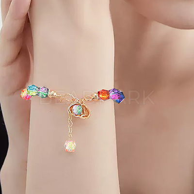 Two Tone Transparent Spray Painted Acrylic Beads ACRP-PA0001-01A-1