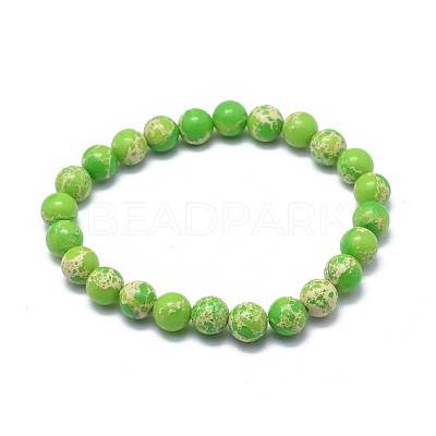 Synthetic Regalite Bead Stretch Bracelets BJEW-K212-C-027-1-1