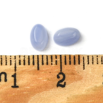 Synthetic Blue Lace Agate Cabochons G-A094-01A-40-1