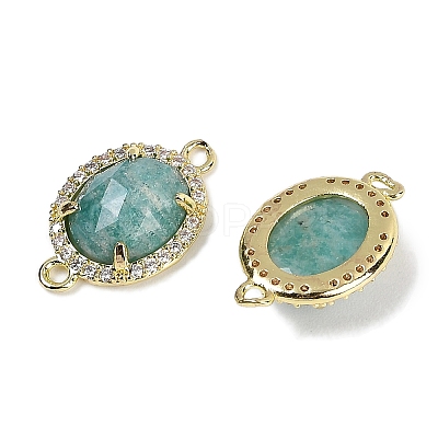 Natural Amazonite Faceted Oval Links G-B126-05G-03-1