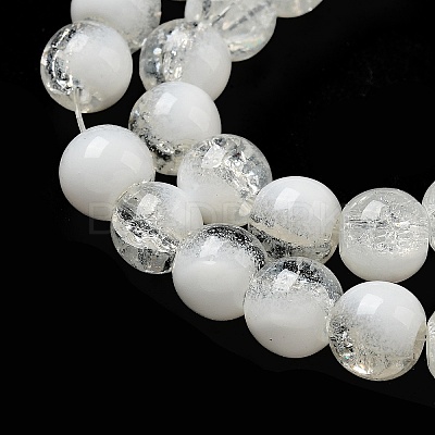 Crackle Glass Beads X1-GLAA-U001-8mm-07-1