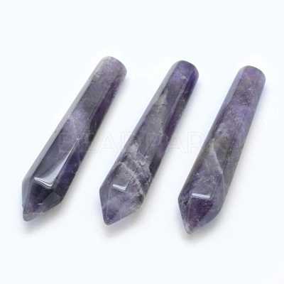 Natural Amethyst Pointed Beads G-E490-E21-1