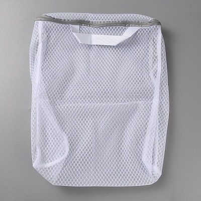 Polyester Mesh Zipper Laundry Bags with Handles ABAG-TAC0003-13B-03-1