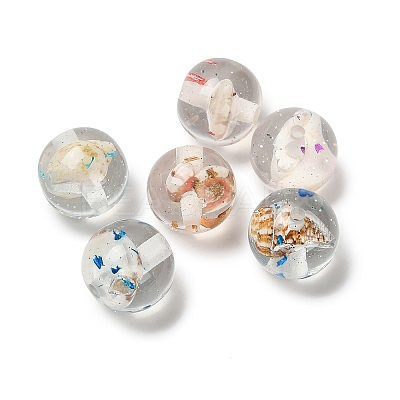 Ocean Theme Transparent Resin Beads RESI-F059-02-1