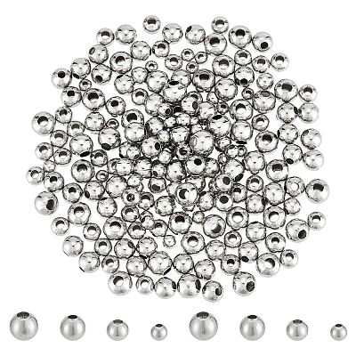 200Pcs 4 Styles 304 Stainless Steel Spacer Beads STAS-UN0052-49-1