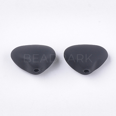 Rubberized Style Acrylic Beads X-MACR-T026-01E-1