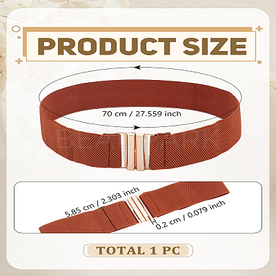 1Pc Polyester Elastic Chain Belt AJEW-LP0007-42A-1