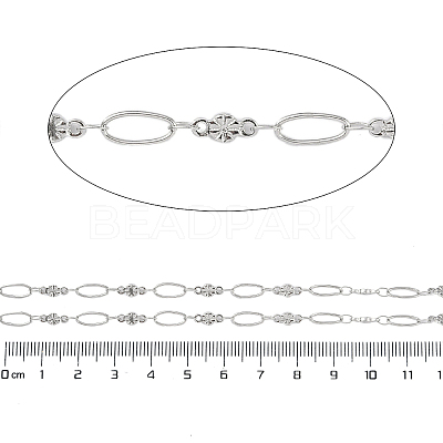 Non-Tarnish 304 Stainless Steel Link Chain CHS-H028-07A-P-1