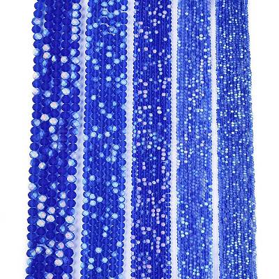 Transparent Glass Beads Strands EGLA-A044-T6mm-MB31-1