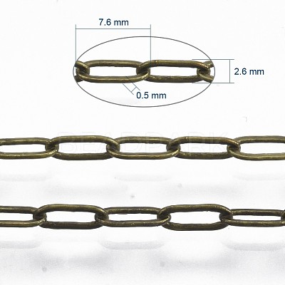 Brass Paperclip Chains CHC-S008-001D-AB-1