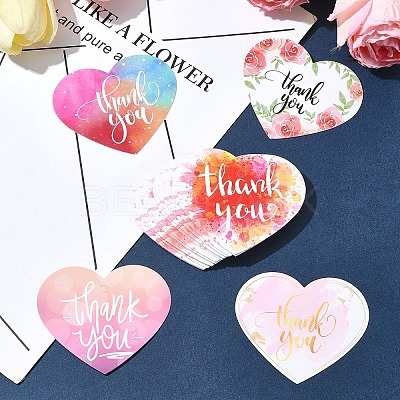 Coated Paper Thank You Greeting Card DIY-FS0007-76A-1