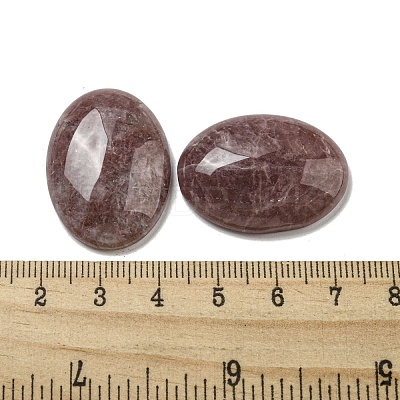 Natural Strawberry Quartz Cabochons G-C115-01B-18-1
