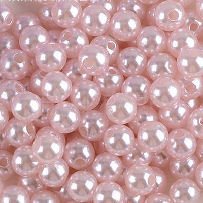 ABS Plastic Imitation Pearl Beads KY-H010-04A-1