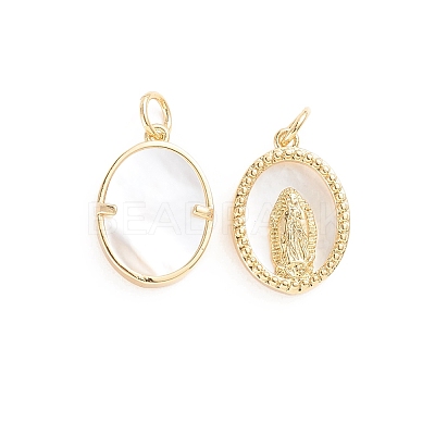 Religion Brass Pendants X-ZIRC-E164-38G-1