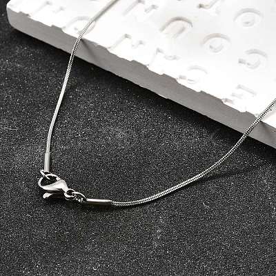 Tarnish Resistant 304 Stainless Steel Snake Chain Necklaces STAS-M174-019P-1