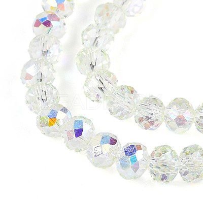 Transparent Glass Beads Strands EGLA-N016-4mm-06-1
