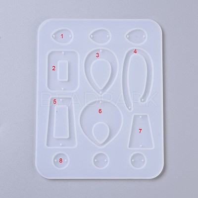 Earring Pendant Silicone Molds X-DIY-L023-31-1