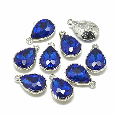 Alloy Glass Charms PALLOY-T028-7x10mm-11-1