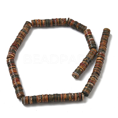 Natural Polychrome Jasper/Picasso Stone/Picasso Jasper Beads Strands G-G329-B03-8x1mm-1