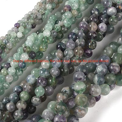 Natural Fluorite Beads Strands G-P530-B04-05-1
