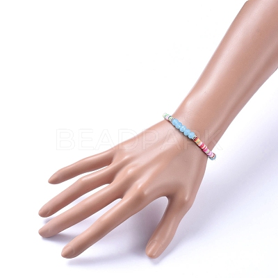 Kids Stretch Bracelets BJEW-JB05194-02-1