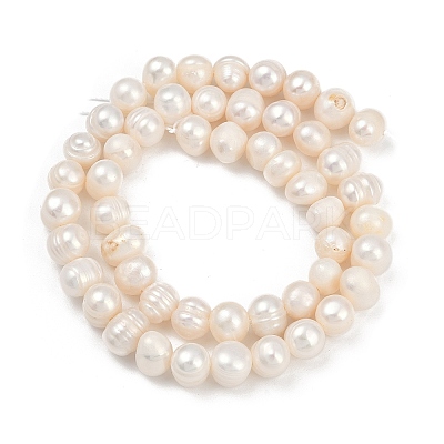 Natural Cultured Freshwater Pearl Beads Strands PEAR-I007-07X-10D-1