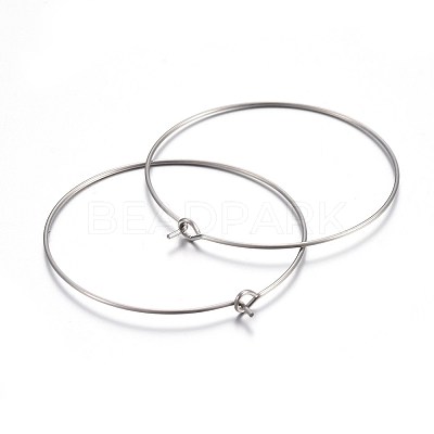 316 Surgical Stainless Steel Wine Glass Charms Rings STAS-L214-01F-1