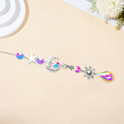 1Pc Iron Big Pendant Decorations DJEW-CN0001-37C-1