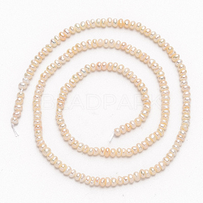 Grade AA Natural Cultured Freshwater Pearl Beads Strands PEAR-L003-B-03-01-1