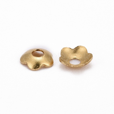 Brass Bead Caps X-KK-TB857-G-1
