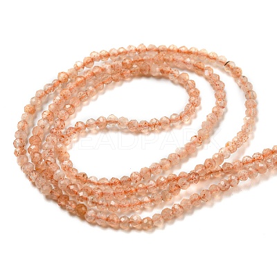 Natural Sunstone Beads Strands X-G-K182-2mm-13A-1