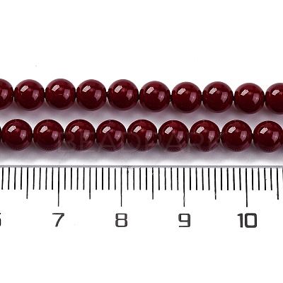 Baking Paint Glass Beads GLAA-Z010-01C-1