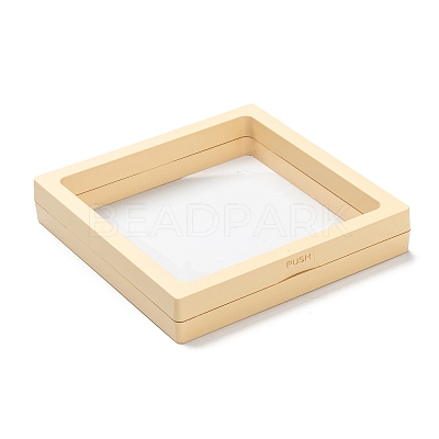 Square Transparent PE Thin Film Suspension Jewelry Display Box LS-CON-D009-01C-01-1