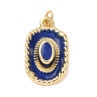 Brass Enamel Pendants KK-K408-66G-04-1