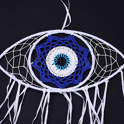 Creative Evil Eyes Dream-catching Decoration Pendant HJEW-K034-02-1