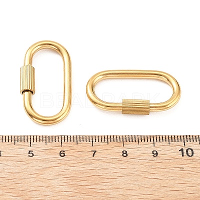 304 Stainless Steel Locking Carabiner STAS-C092-09B-G-1