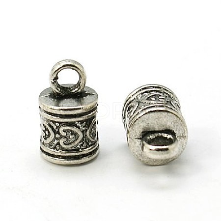 Tibetan Style Alloy Cord Ends X-LF1382Y-NF-1