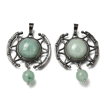 Natural Green Aventurine Pendants GG-CBA7610-03AS-05-1