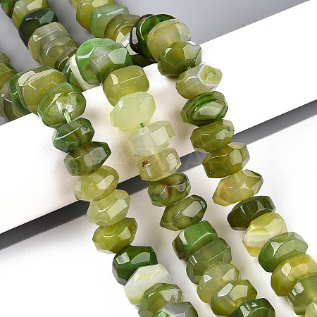 Natural Agate Beads Strands G-N356-01A-17-1