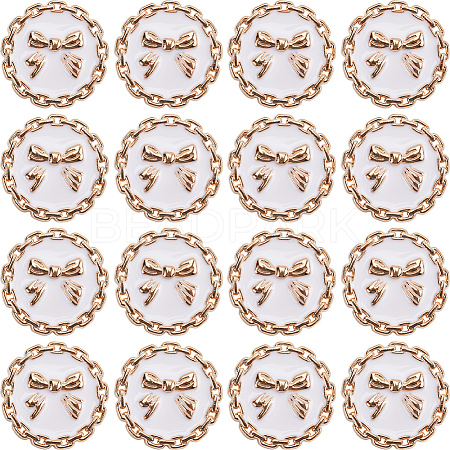 16Pcs Alloy Enamel Shank Buttons BUTT-GF0003-77B-1